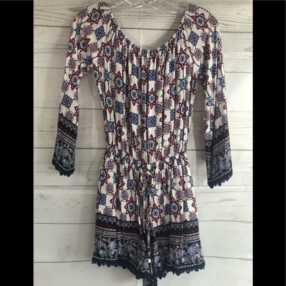 One the Land,  Fun paisley colored romper